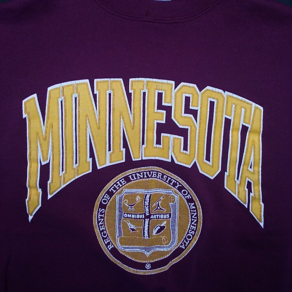 Vintage Minnesota Golden Gophers Seal Emblem Crewneck Sweatshirt